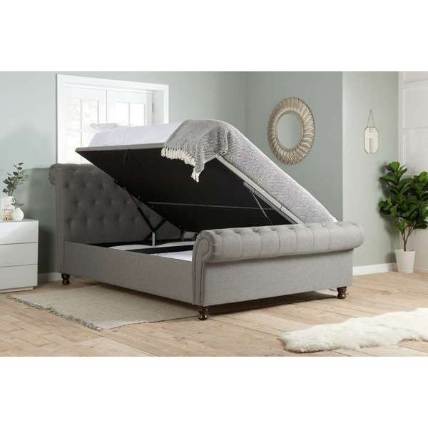 Castello Side Lift Ottoman Bed - The Bed House