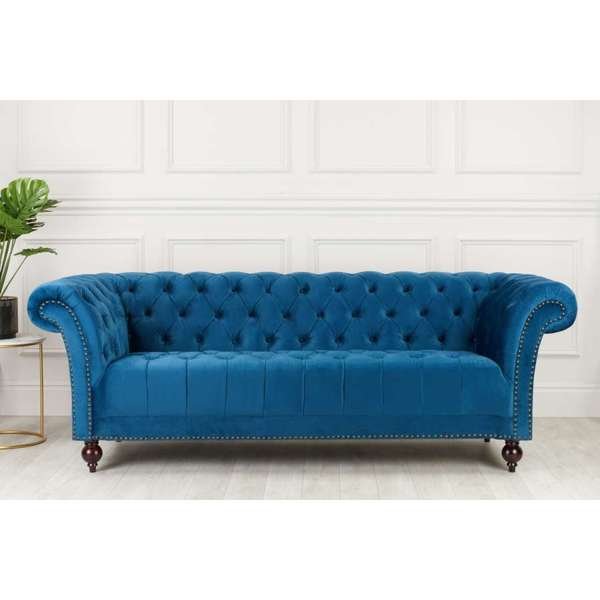 Chester Sofa - Blue - The Bed House