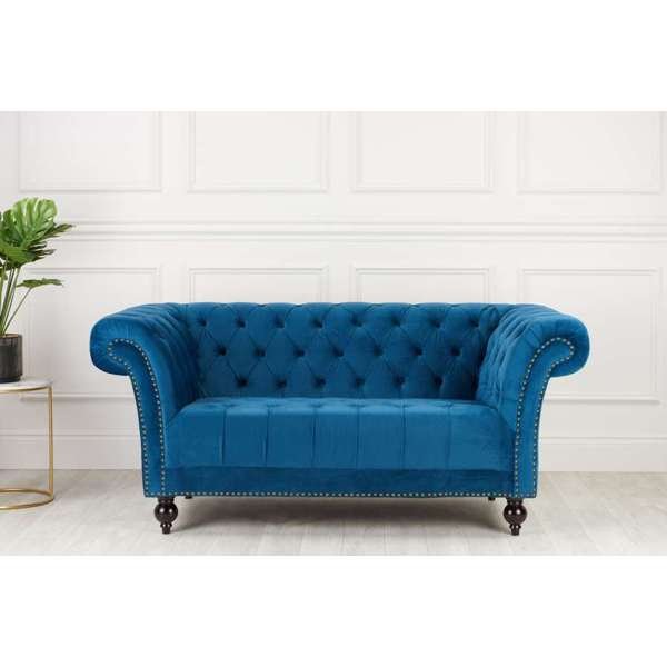 Chester Sofa - Blue - The Bed House