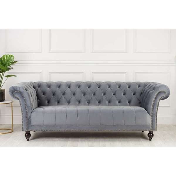 Chester Sofa - Grey - The Bed House