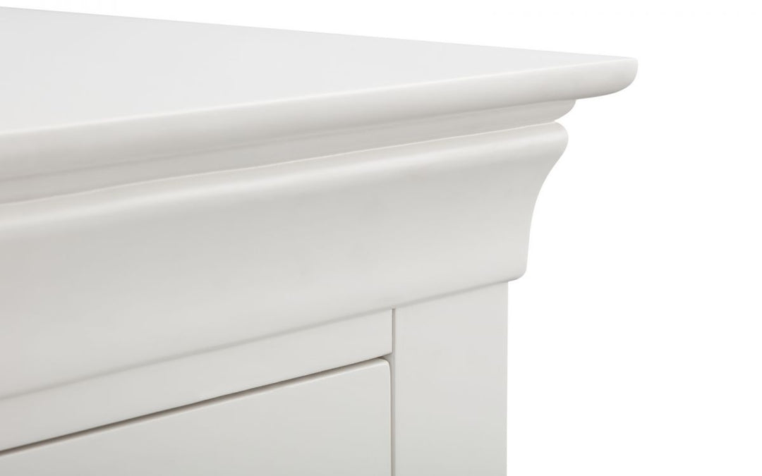 Clermont 2 Drawer Bedside - White - The Bed House