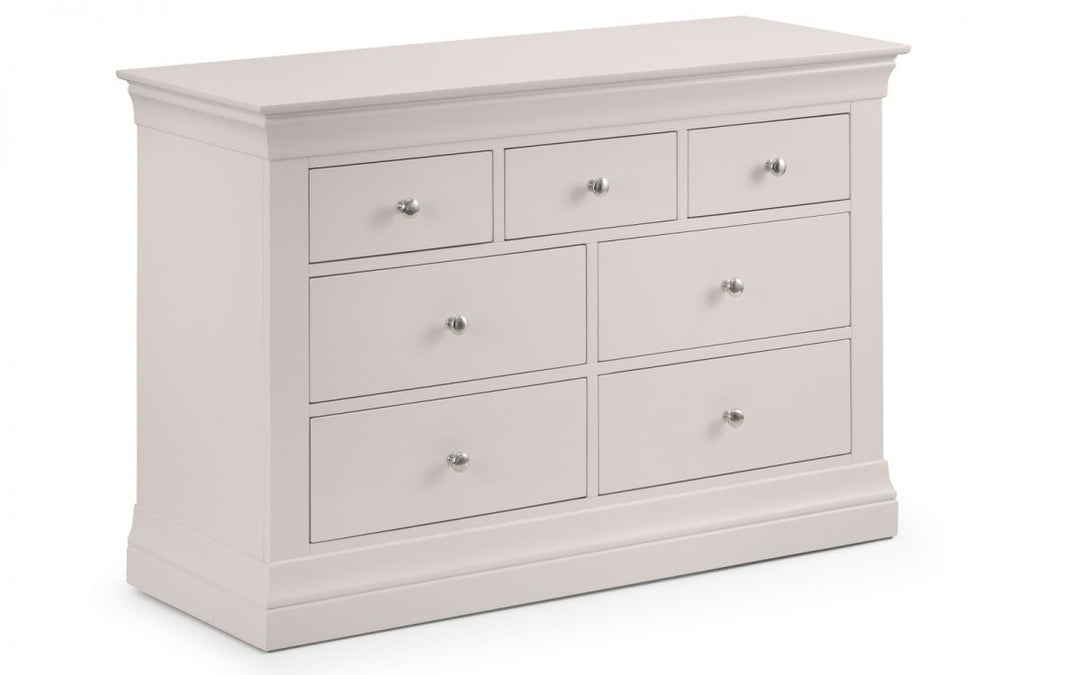 Clermont 4+3 Drawer Chest - Light Grey - The Bed House