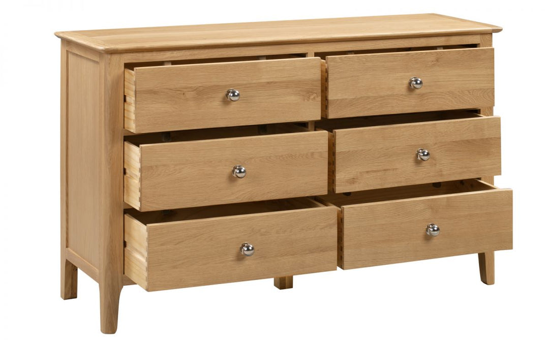 Cotswold 6 Drawer Wide Chest - The Bed House