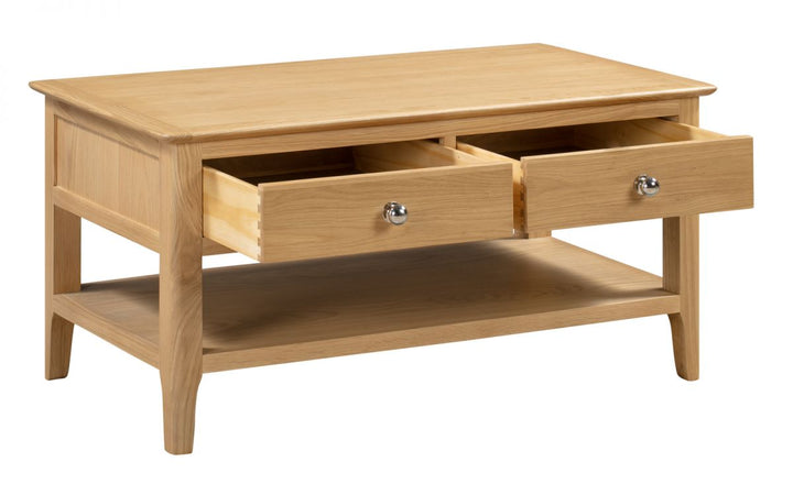 Cotswold Coffee Table with 2 Drawers - The Bed House