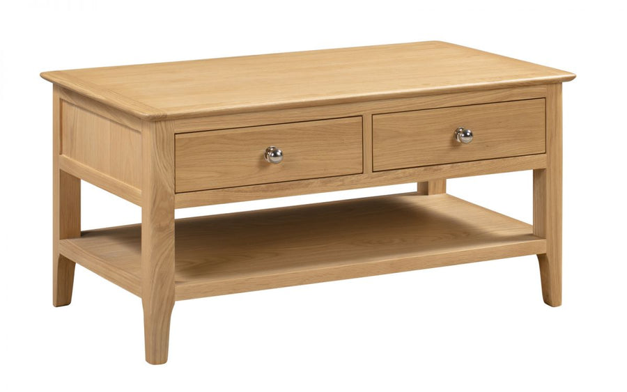 Cotswold Coffee Table with 2 Drawers - The Bed House