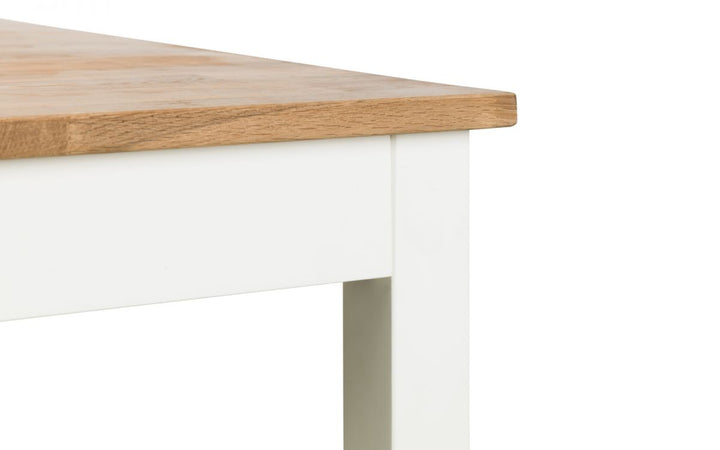 Coxmoor Rectangular Dining Table - Ivory & Oak - The Bed House