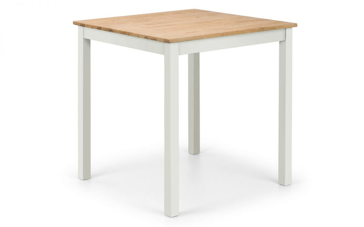 Coxmoor Square Dining Table - Ivory & Oak - The Bed House