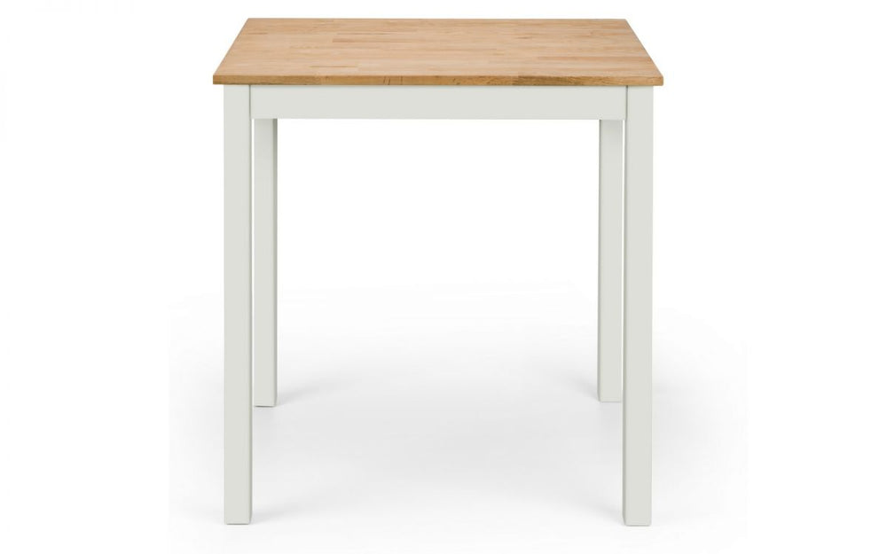 Coxmoor Square Dining Table - Ivory & Oak - The Bed House