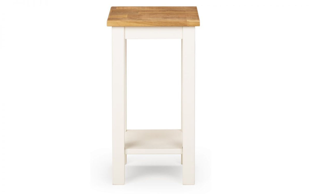 Coxmoor Tall Narrow Side Table - Ivory & Oak - The Bed House