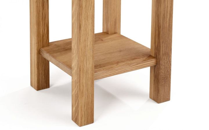 Coxmoor Tall Narrow Side Table - Oak - The Bed House