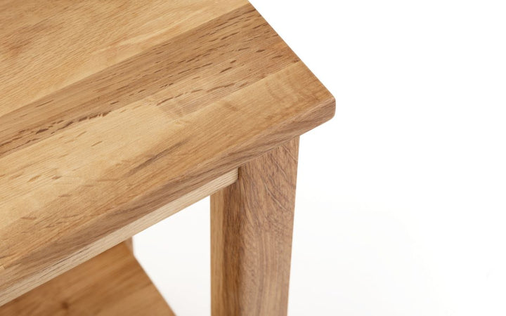 Coxmoor Tall Narrow Side Table - Oak - The Bed House