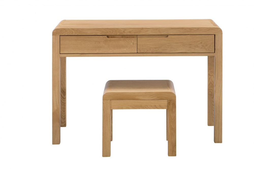 Curve 2 Drawer Dressing Table & Stool - The Bed House