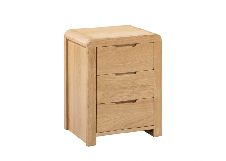 Curve 3 Drawer Bedside - The Bed House