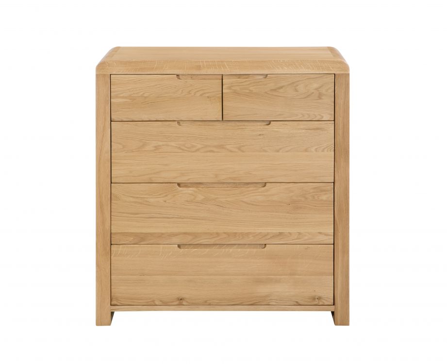 Curve 3+2 Drawer Chest - The Bed House