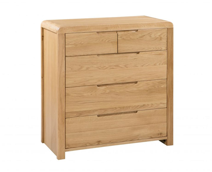 Curve 3+2 Drawer Chest - The Bed House