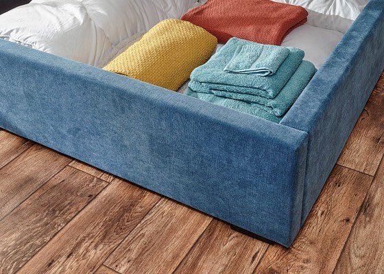 Dakota Ottoman Bed - Blue - The Bed House