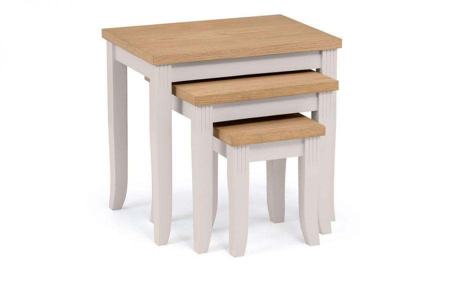 Davenport Nest of Tables - Elephant Grey - The Bed House