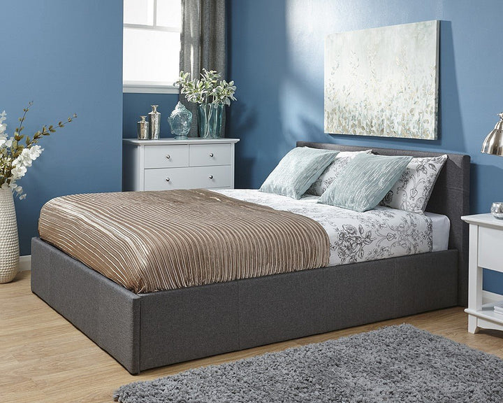 End Lift Fabric Ottoman - The Bed House