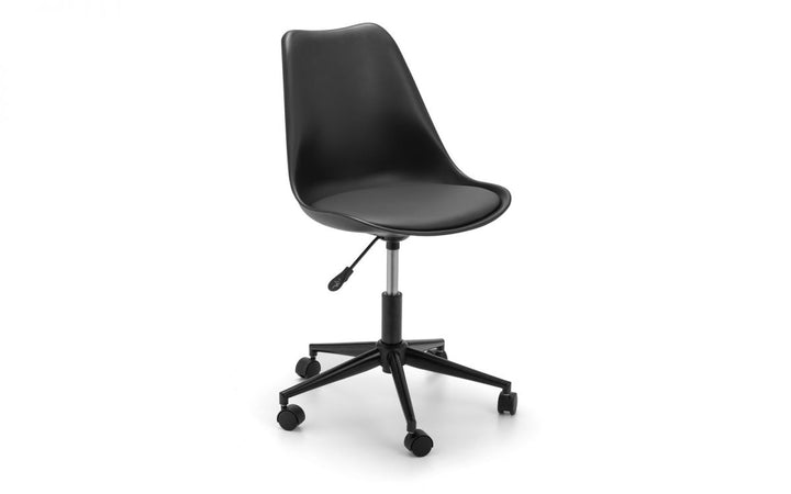 Erika Office Chair - Black - The Bed House