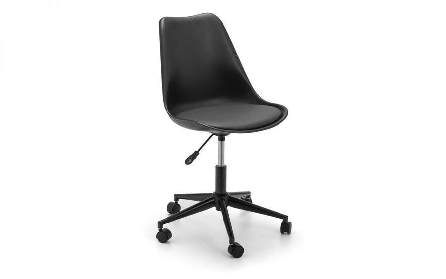 Erika Office Chair - Black - The Bed House