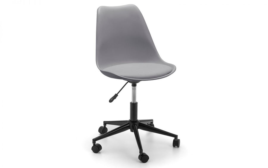 Erika Office Chair - Grey - The Bed House