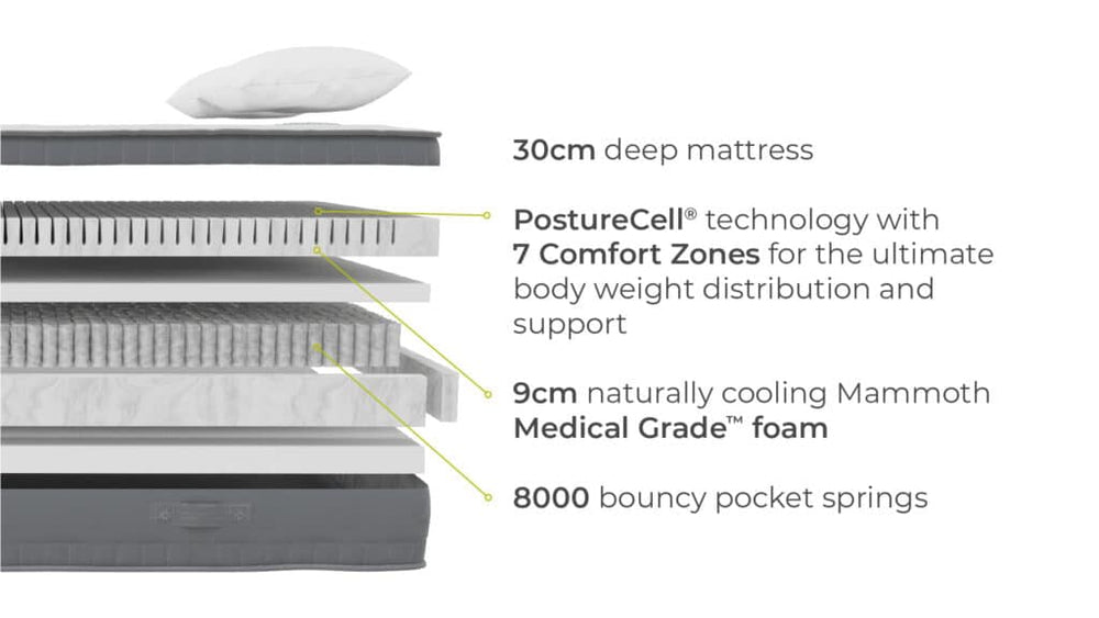 Excel Hybrid 8000 - The Bed House