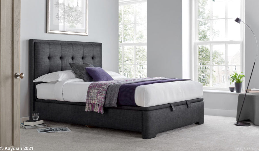 Falstone Storage Bed - Slate - The Bed House