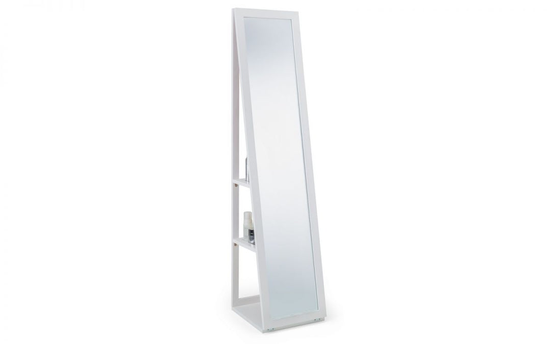 Fresco Storage Mirror - White - The Bed House