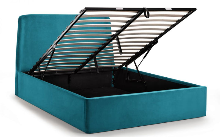 Frida Storage Ottoman Bed - Teal - The Bed House