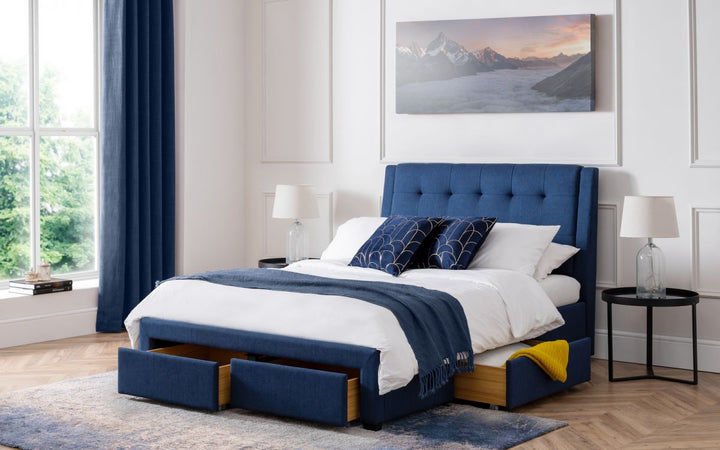 Fullerton 4 Drawer Bed - Blue - The Bed House