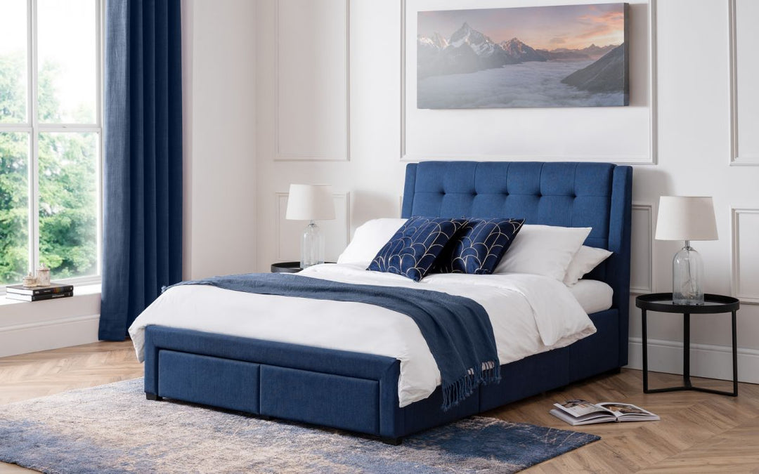 Fullerton 4 Drawer Bed - Blue - The Bed House