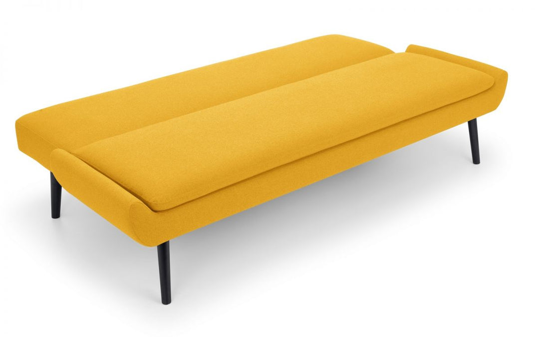 Gaudi Curled Base Sofa Bed - Mustard - The Bed House