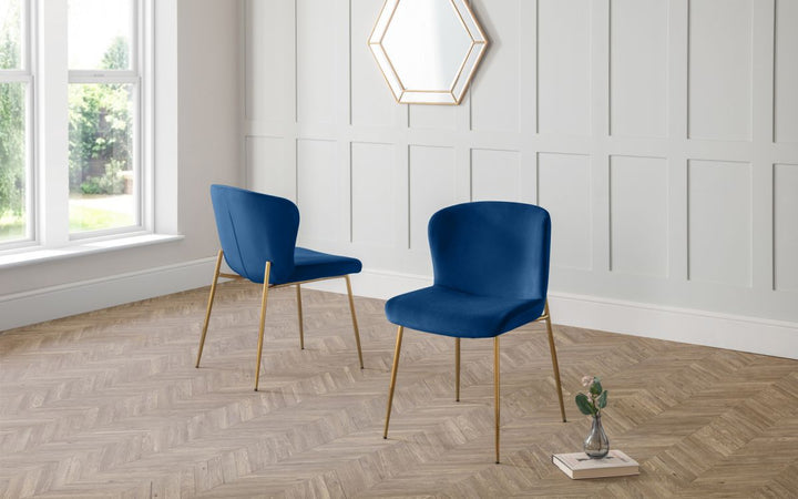 Harper Dining Chair - Blue - The Bed House