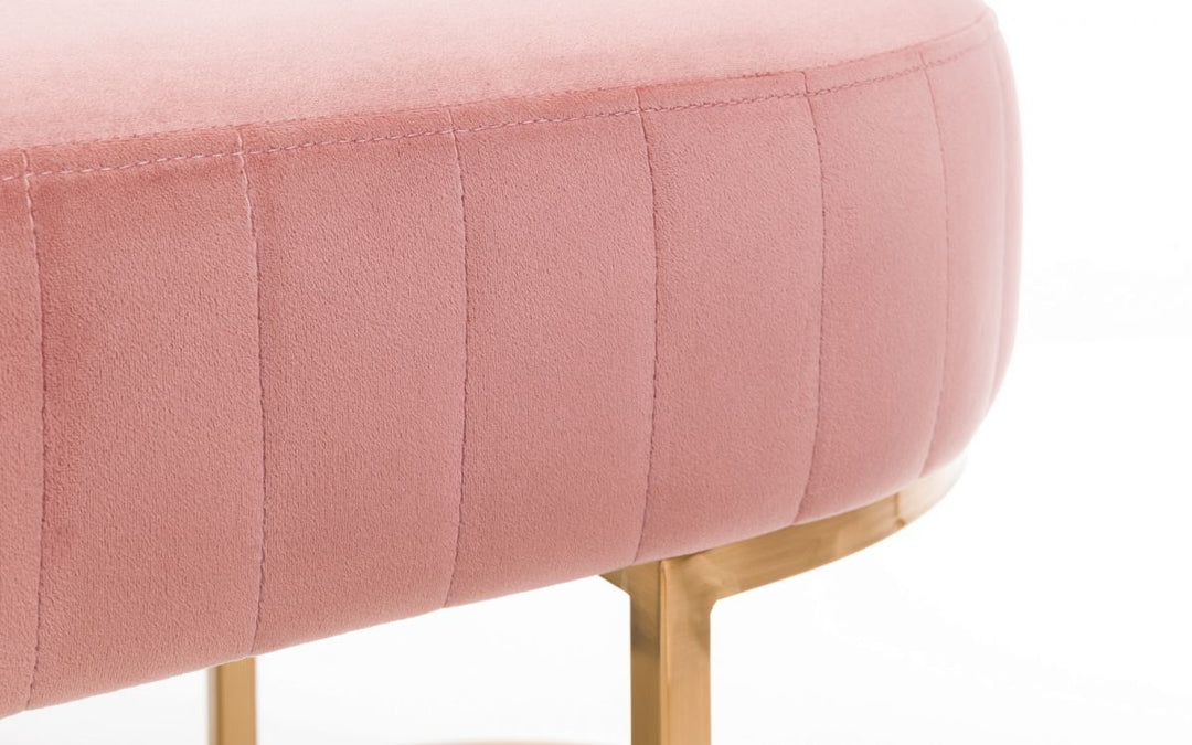 Harrogate Bench - Dusky Pink - The Bed House