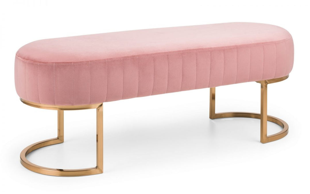 Harrogate Bench - Dusky Pink - The Bed House