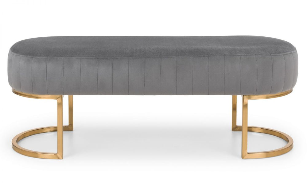 Harrogate Bench - Grey - The Bed House