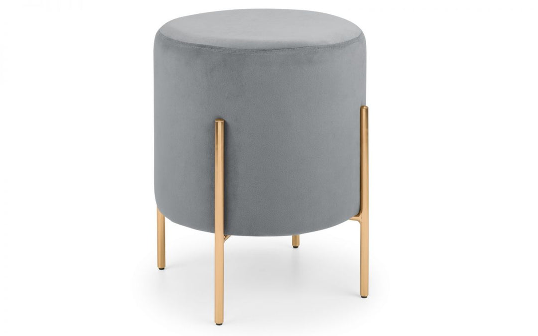 Harrogate Stool - Grey - The Bed House