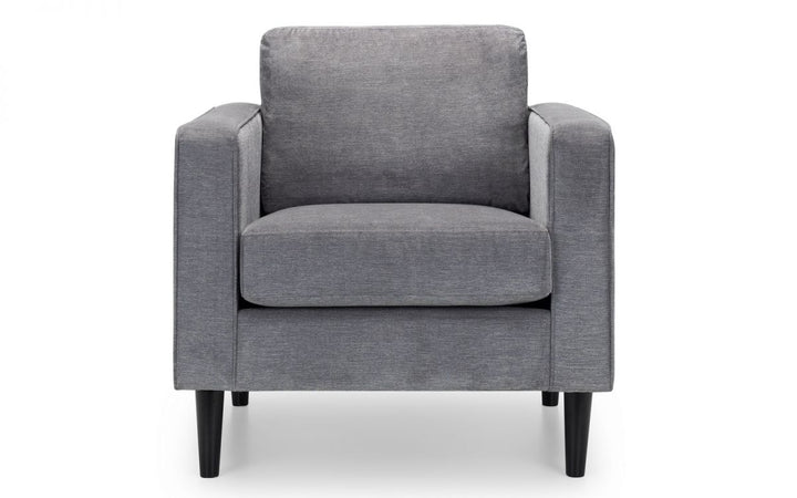 Hayward Armchair - Grey Chenille - The Bed House