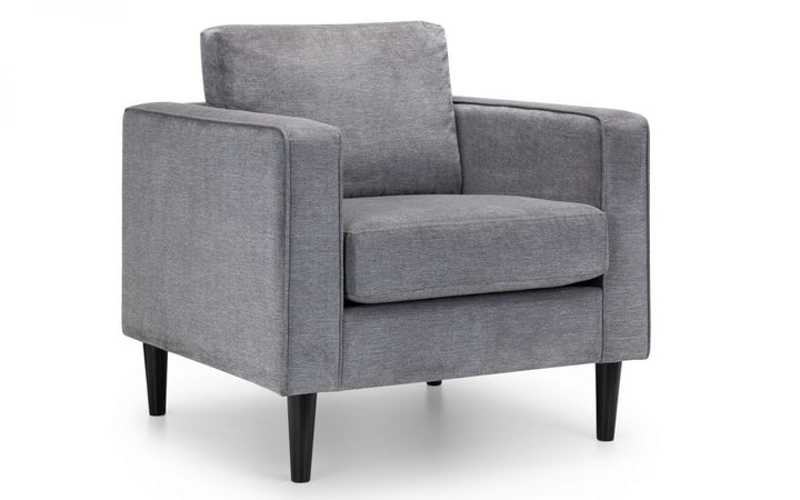 Hayward Armchair - Grey Chenille - The Bed House