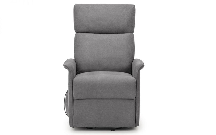 Helena Rise & Recliner - Charcoal Fabric - The Bed House