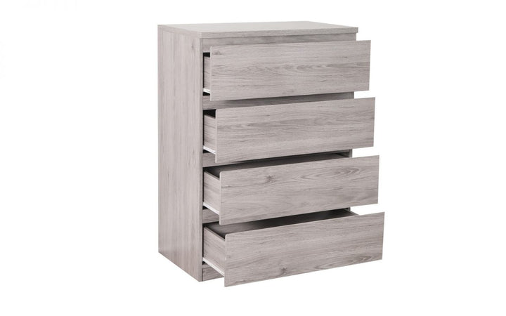 Jupiter 4 Drawer Chest - Grey Oak - The Bed House