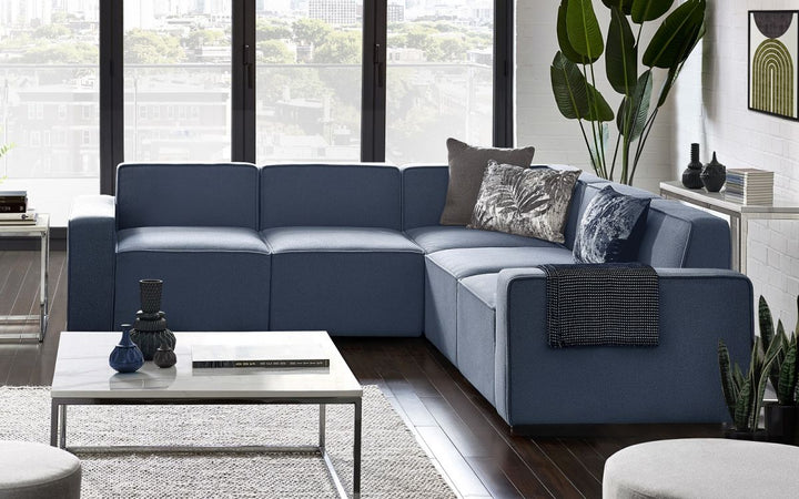 Lago Combination Sofa - Blue - The Bed House