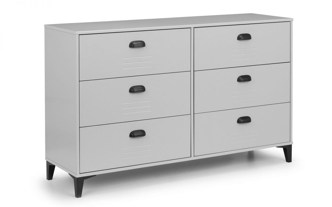 Lakers Locker 6 Drawer Chest - The Bed House - Julian Bowen