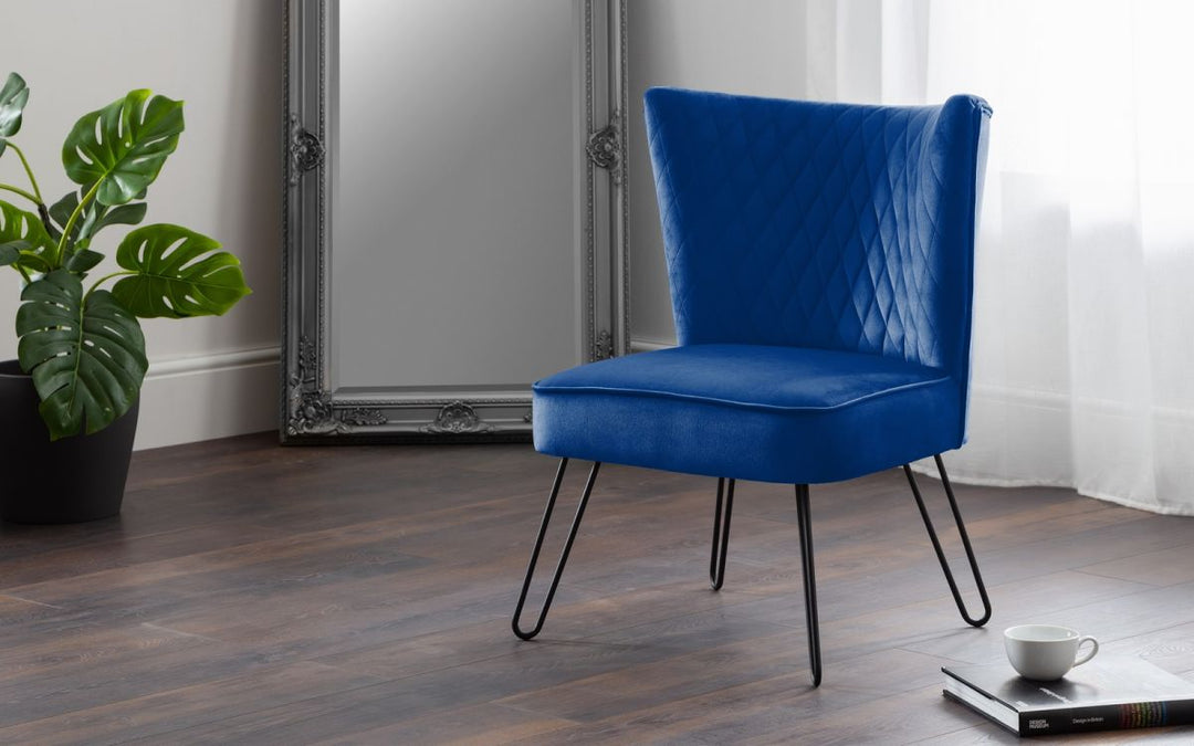 Lisbon Chair - Blue - The Bed House