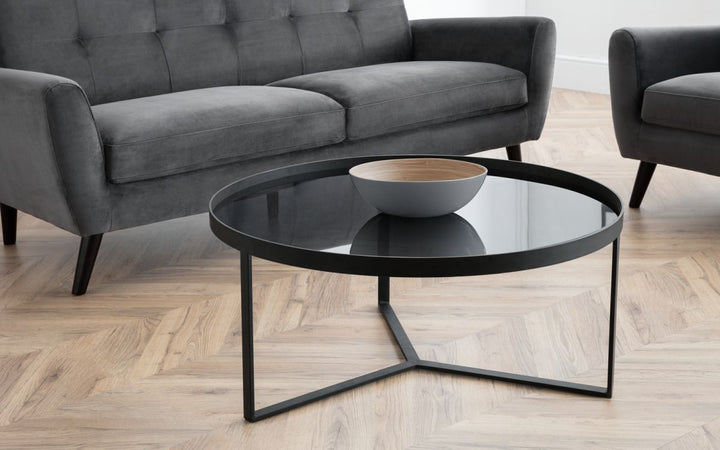 Loft Coffee Table - Smoked Glass - The Bed House