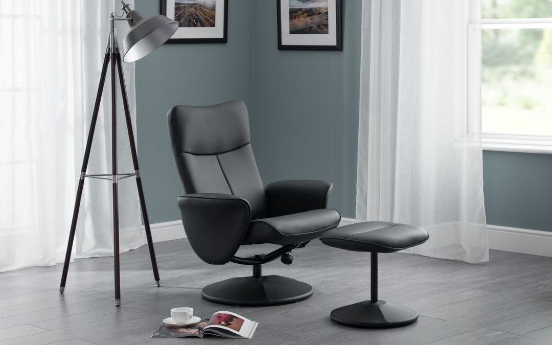 Lugano Recliner & Stool - The Bed House