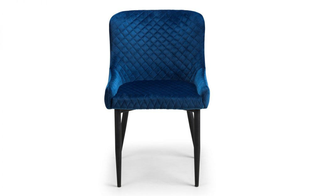 Luxe Velvet Dining Chair - Blue - The Bed House