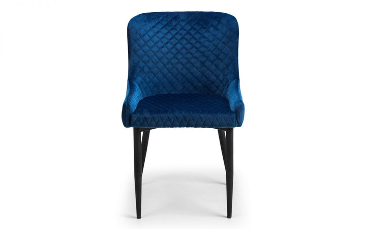 Luxe Velvet Dining Chair - Blue - The Bed House