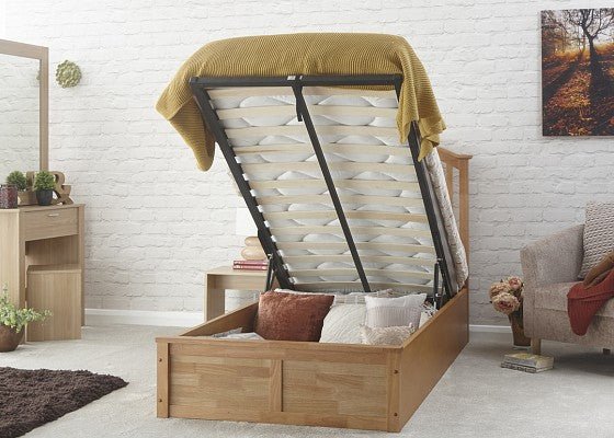 Madrid Solid Wood Ottoman Bed - The Bed House