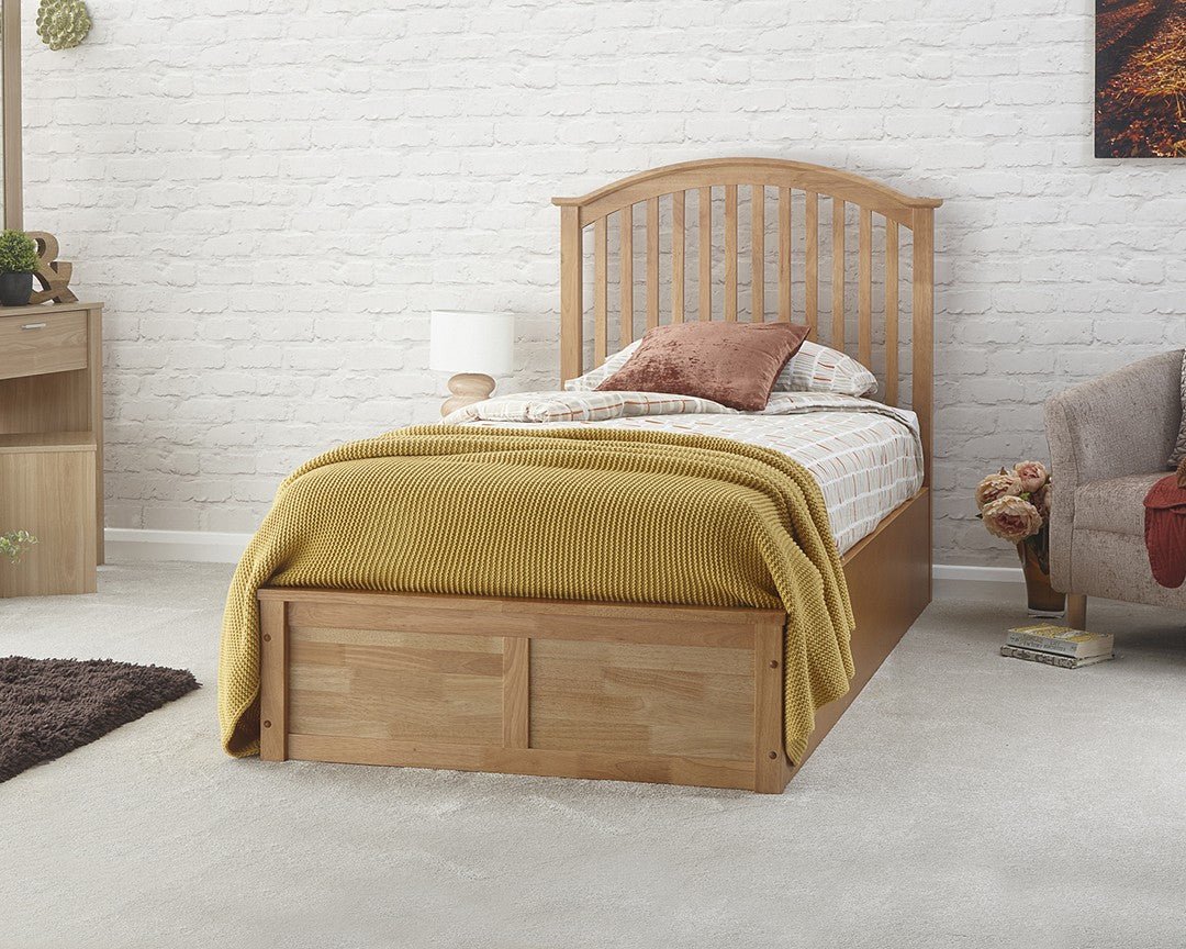 Madrid Solid Wood Ottoman Bed - The Bed House